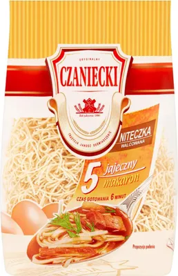 Obrázok produktu pre Czaniecki Cestoviny 5 Jeczny Niteczka Walcowana 250 G