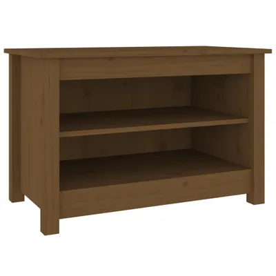 Zdjęcie produktu dla Szafka na buty, miodowy brąz, 70x38x45,5 cm, drewno sosnowe
