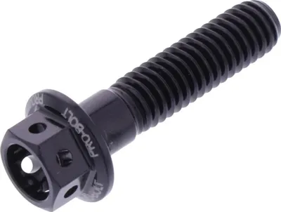 Produktbild von Schraube JMP 6 Kant  Bolt M6x1,00mm 25mm Aluminium Racing schwarz