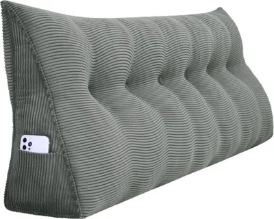 Zdjęcie produktu dla Duża ergonomiczna poduszka klinowa pod zagłówek ze sztruksu, poduszka do czytania, poduszka klinowa, poduszka na plecy, poduszka wypoczynkowa, poduszka dekoracyjna