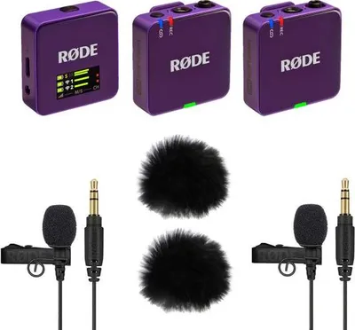 Zdjęcie produktu dla Rode Wireless GO Gen 3 Purple z 2x Lavalier GO i 2x WS05