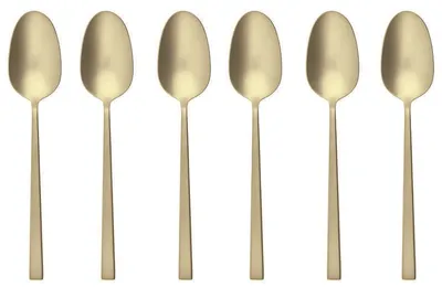Imagen del producto de Sambonet Set6Kaffee/Teelöffel Edelst./PVD Champag. 52662PA6