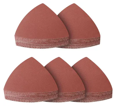Produktbild von Deltaschleifer Schleifpapier 100 Stück 400 Körnung 93x93x93mm Klett für Holz Metall