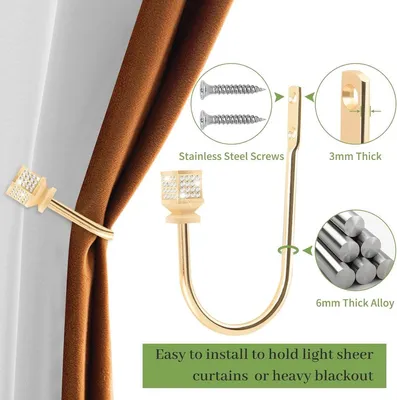 Gardinen Halter Gold Metallische Tie Backs Haken für Gardinen