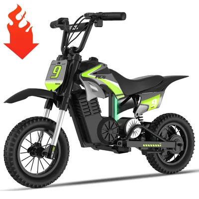 Produktbild von RCB R9X PRO Elektro Motorrad Kinder, Elektromotorrad mit 350W Motor, 16KM Lange Reichweite, Bunte Lichter, Moto Cross für Kinder von4–12 Jahren