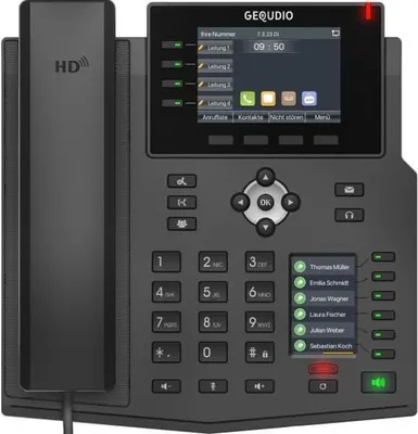 Immagine prodotto di GEQUDIO WA9550 GEQUDIO GX5+ IP-Telefon Set mit Netzteil