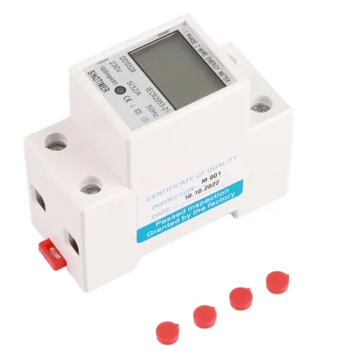 Produktbild von 5‑32A 230V 50Hz LCD-Display Einphasiger Energie-KWh-Zähler DIN-Schienenmontage DDS528