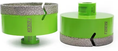 Produktbild von Diamant-Bohrkronen 2 Stück 90mm Vakuumgelötet M14 Gewinde für Fliesen Granit Beton