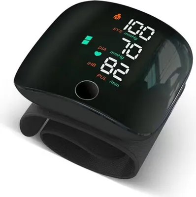 Produktbild von Blutdruckmessgerät,Handgelenk-Blutdruckkontrollgerät,genaue Messung,LED Farbdisplay,Datenspeicher Blutdruckmesser,leicht und tragbar