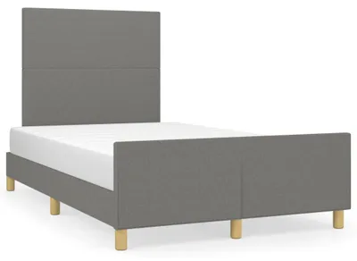 Obrázek produktu pro vidaXL Rám postele bez matrace tmavě šedý 120x190 cm látka