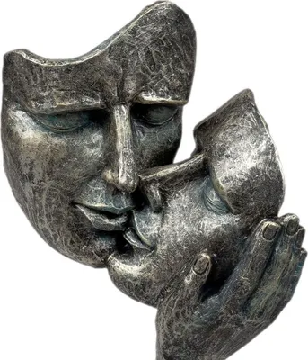 Immagine prodotto di Formano Busto Volti su piedistallo Coppia di innamorati Figura in polietilene 30 cm
