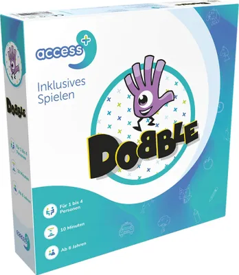 Produktbild von Dobble + Kartenspiel mit großen Symbolen, inklusiv & vielseitig