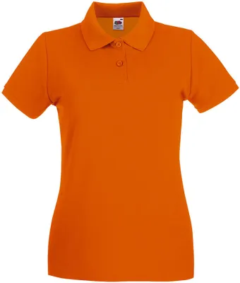 Produktbild von Fruit of the Loom Damen T-Shirt Polohemd kurzarm Poloshirt Polo Shirt, Größe:2XL (18), Farbe:Orange