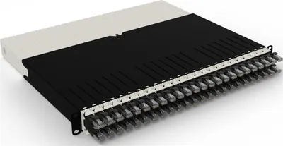 Zdjęcie produktu dla PATCHBOX .one / 8RU / UTP / Black, 0,8 m, Cat6a, U/UTP (UTP), RJ-45, RJ-45, Czarny