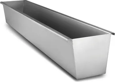 Produktbild von DESIGN WERK LEIPZIG 1889 Blumenkasten 60 cm Pflanzkasten Balkonkasten  Metall Edelstahl Balkon Garten Abflusslöcher Rostfrei  Germany