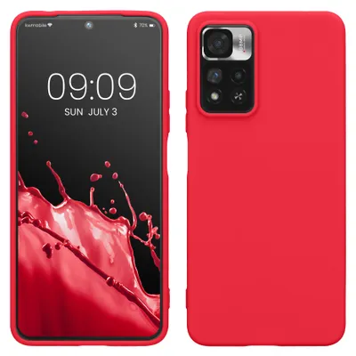 Produktbild von kwmobile Handyhülle für Xiaomi Redmi Note 11 Pro+ 5G / Note 11 Pro Plus 5G Hülle - TPU Case - Kabelloses Laden - Schutzhülle Cover in Neon Pink