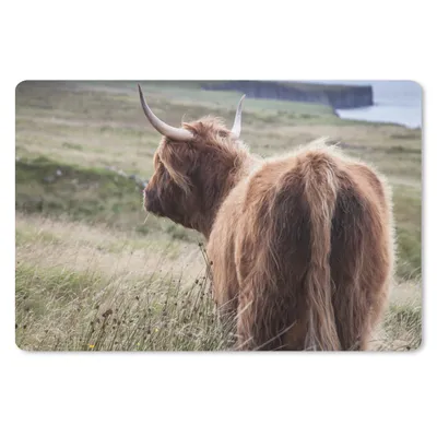 Produktbild von MuchoWow® Mauspad Mousepad Schottische Highlander - Natur - Meer 27x18 cm - Mousepads - Maus Mat - Pad - Mausunterlage - Büroartikel - Desk Matten