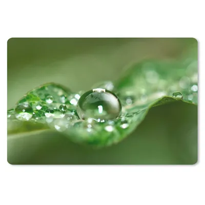 Produktbild von MuchoWow® Schreibtischunterlage Nahaufnahme von Tropfen 60x40 cm - XXL Mauspad - Großes Mauspad