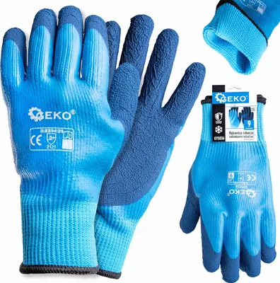 Obrázek produktu pro GEKO Voděodolné, zateplené pracovní rukavice, jersey - latex, velikost 9 - G75036