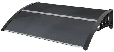 Obrázok produktu pre Outsunny predsieň k vchodovým dverám 100 x 75 cm, strecha z hliníka a polykarbonátu