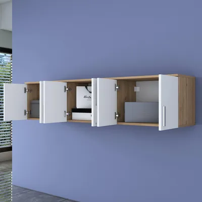 Immagine prodotto di Arazzo - Mobile Pensile, 180x41h cm Marrone Rovere, 6 Ante
