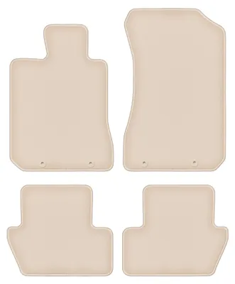 Image de Tapis de sol velours PREMIUM beige compatibles avec Honda Legend IV (2004-2012, berline) – avec fixations – sur‑mesure