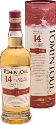 Produktbild von Tomintoul 14 Years Old Single Malt Scotch Whisky 46% Vol. 0,7 l + GB
