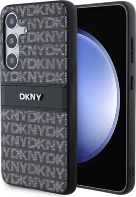 Obrázek produktu pro Etui Dkny Leather Mono Stripe & Metal Logo Na Samsung Galaxy S24 - Czarne