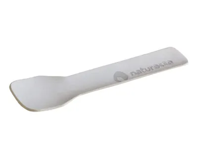 Produktbild von 750x Eislöffel Eisspatel Papier Karton 'naturesse' 9,5 cm weiss
