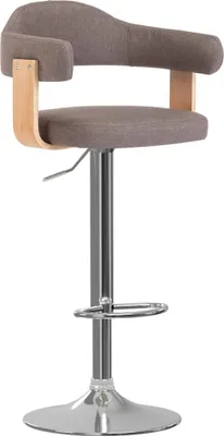 Produktbild von vidaXL 2 Stk. Barhocker Bugholz und Stoff Taupe
