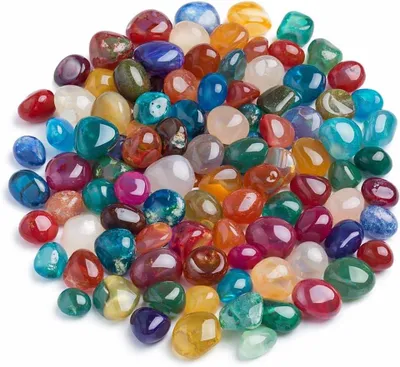Imagen del producto de Piedras preciosas pulidas, ágata, 50 unidades, 9-15 mm, para trabajos creativos