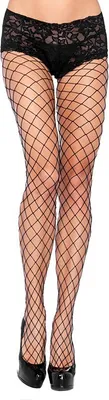 Produktbild von Grobmaschige Netzstrumpfhose schwarz Größe: XL