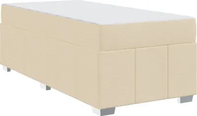 Immagine prodotto di Struttura letto con materasso crema 120 x 190 cm in tessuto