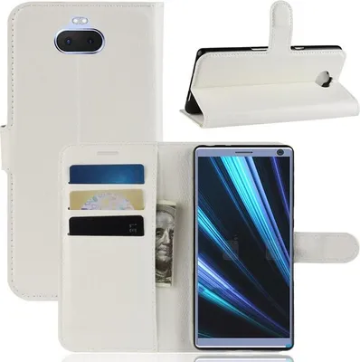 Immagine prodotto di Sony Xperia 10 custodia del telefono cellulare flip case cover custodia del telefono cellulare bumper bianco