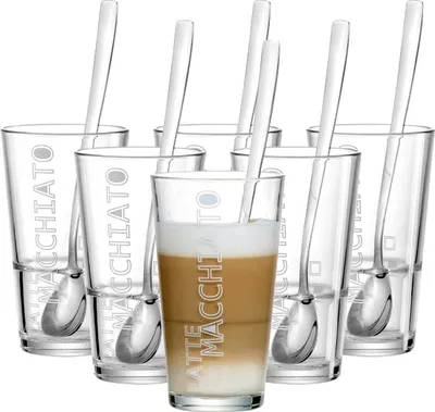 Produktbild von Ritzenhoff & Breker LENA Latte Macchiato Gläser mit Löffel 350 ml 6er Set