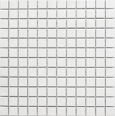 Produktbild von Keramikmosaik Mosaikfliesen Duschrückwand WEISS GLÄNZEND Badfliese Küchenrückwand MOS18D-0101