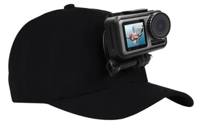 Image de Chapeau pour appareil photo Osmo Action avec fixation à boucle, accessoire pour caméra de sport