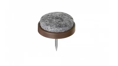 Produktbild von Filz-Gleiter mit Stift, Ø 30 mm, braun, 20 Stück
