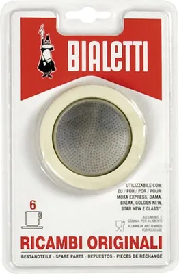 Produktbild von Bialetti Dichtung für Alu Espressokocher 6 Ta Dichtungen Sieb
