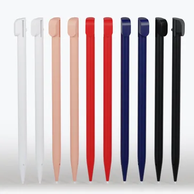 Image de subtel - Pack de 10x stylets pour Nintendo 2DS - stylet tactile haute précision pour jouer à vos jeux vidéo sans rayer l'écran couleur rouge, rose, blanc, bleu, noir