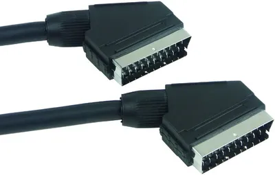 Produktbild von Schwaiger SCA7197 533, 2 m, SCART (21-pin), SCART (21-pin), Männlich, Männlich, Schwarz