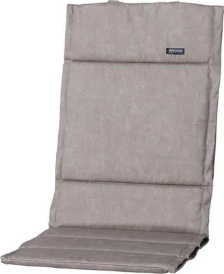 Produktbild von Madison Tuinstoelkussen 123x50 cm aus Canvas in Taupe, wasserabweisend, für verstellbare Gartenstühle