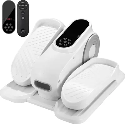Immagine prodotto di Trainer ellittico elettrico da seduti con massaggio plantare - Compatto e silenzioso - Per anziani e per l'uso in ufficio