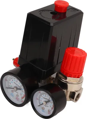 Image de Pressostat pour compresseur d'air, vanne automatique à 4 voies, régulateur 0šC180 PSI avec manomètre