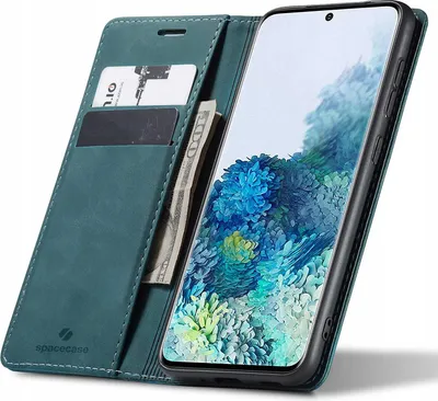 Immagine prodotto di SPACECASE Custodia flip a portafoglio per Galaxy S20+ Blu