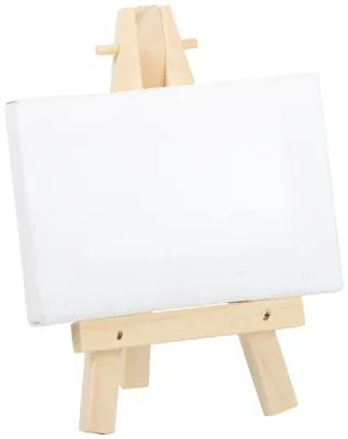 Produktbild von EDUPLAY 210217 Mini Staffelei 6,7 x 8,5 x 12 cm, Keilrahmen 9 x 6 cm, natur
