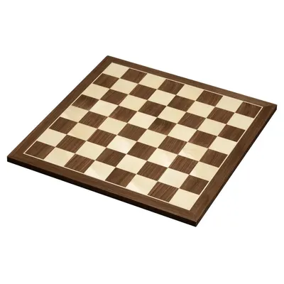 Productafbeelding van Schaakbord Kopenhagen, 40 mm, van hout met intarsia, esdoorn en walnoot