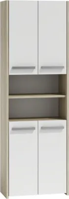 Produktbild von Badschrank Badezimmerschrank Hochschrank Badmöbel Schrank Modern 170x60cm Sonoma mix