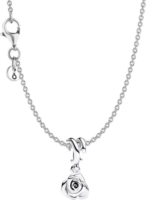 Pandora 68302 Damen-Halskette Blühende Rose Silber 1