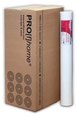 Produktbild von PROFHOME Renoviervlies 130 g Malervlies glatte Vliestapete weiß 168,75 qm 9 Rol